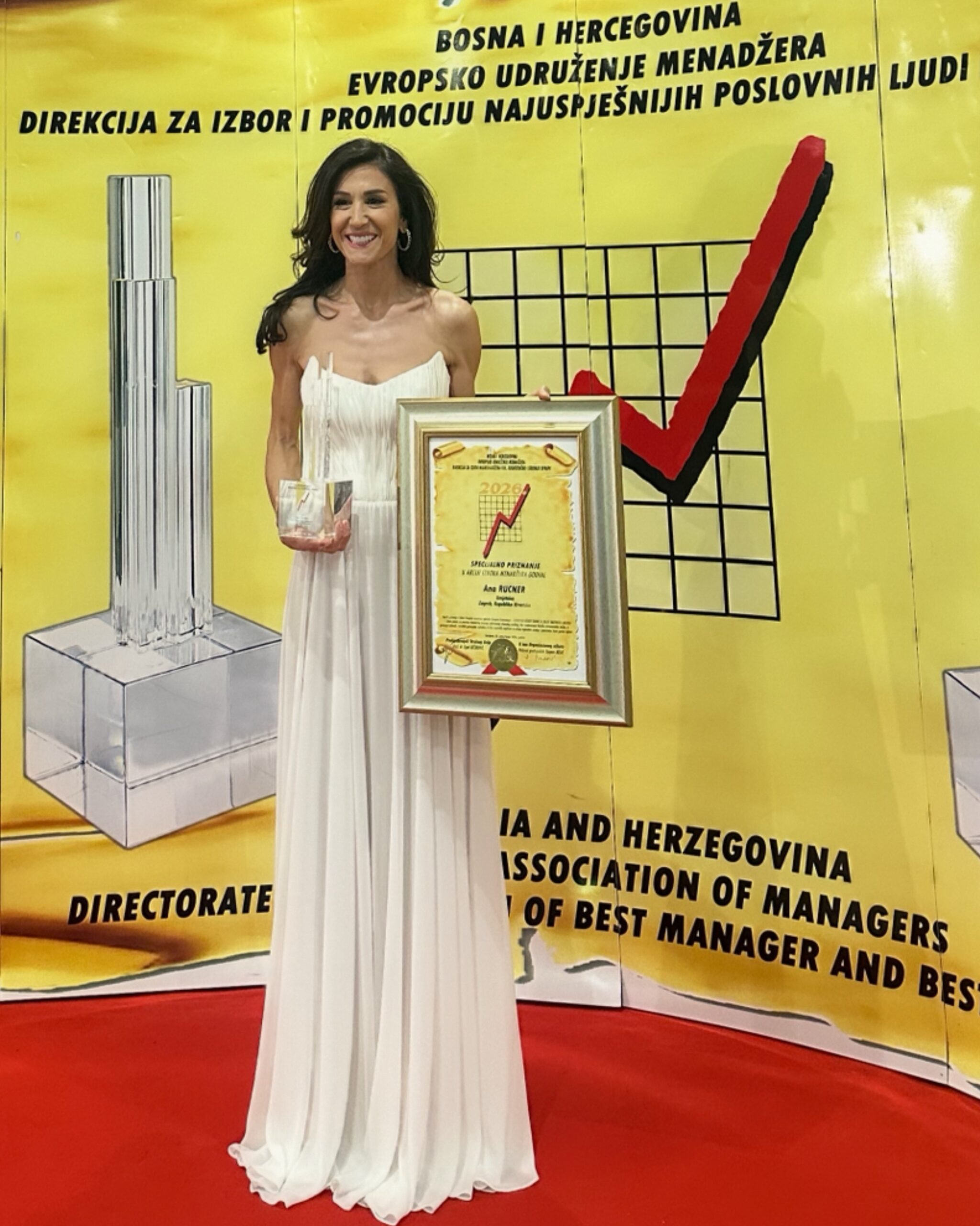 Ana Rucner proglašena Osobom godine u području umjetnosti i glazbe.